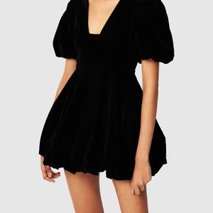 Par Violet National Anthem Mini Velvet Dress